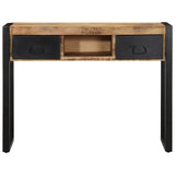 Console table 100x35x75 cm solid raw mango wood