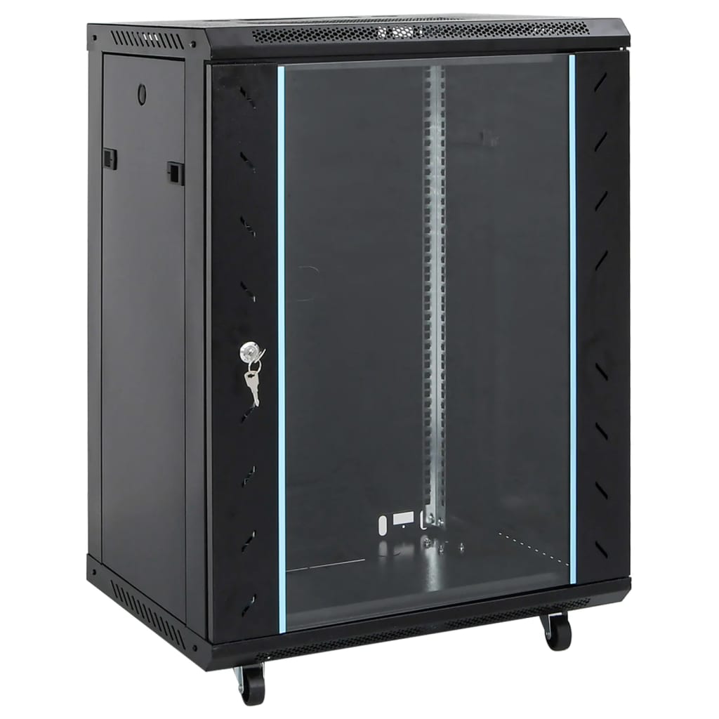 Coffret de réseau 15U 19" IP20 noir 53x40x80 cm