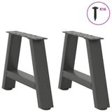 Pieds de table basse forme de A 2 pcs anthracite 30x(30-31) cm