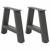 Pieds de table basse forme de A 2 pcs anthracite 40x(30-31) cm