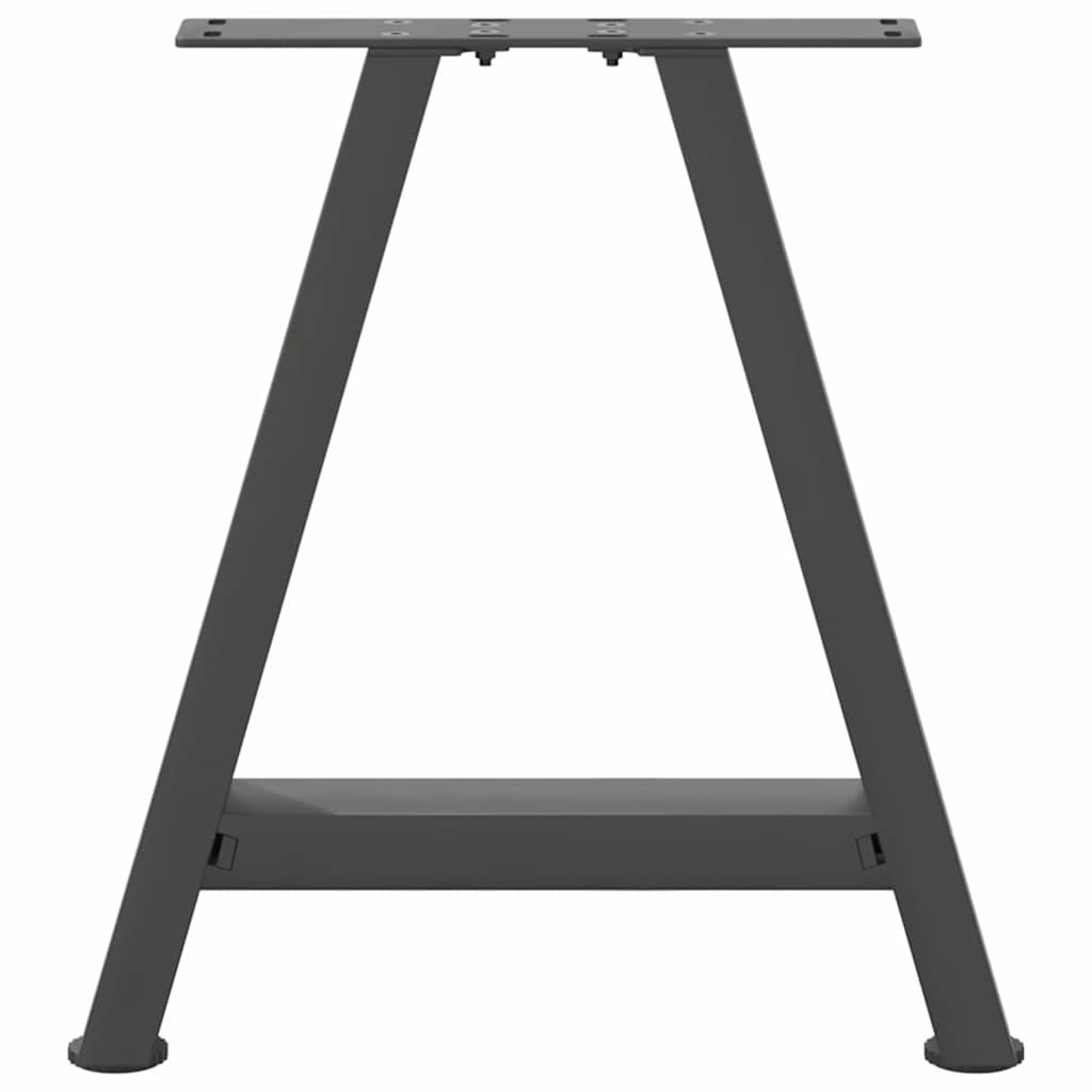 Pieds de table basse forme de A 2 pcs anthracite 50x(42-43) cm