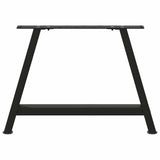 Coffee table legs A-shaped 2 pcs black 60x(42-43) cm steel