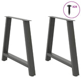 Coffee table legs A-shaped 2 pcs anthracite 100x(72-73) cm