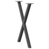 Dining table legs X shape 2 pcs 50x(72-73) cm steel