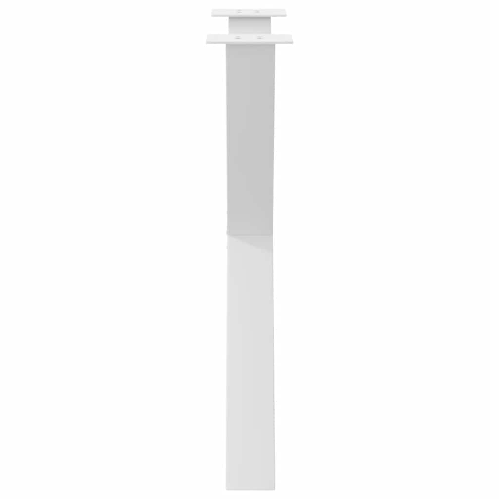 Dining table legs X shape 2 pcs white 70x(72-73) cm