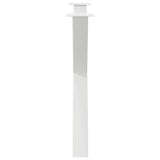 X-shaped dining table legs 2 pcs white 90x(72-73) cm