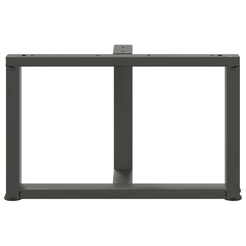 T-förmige Couchtischbeine 2 Stück Anthrazit 60x25x(42-43)cm