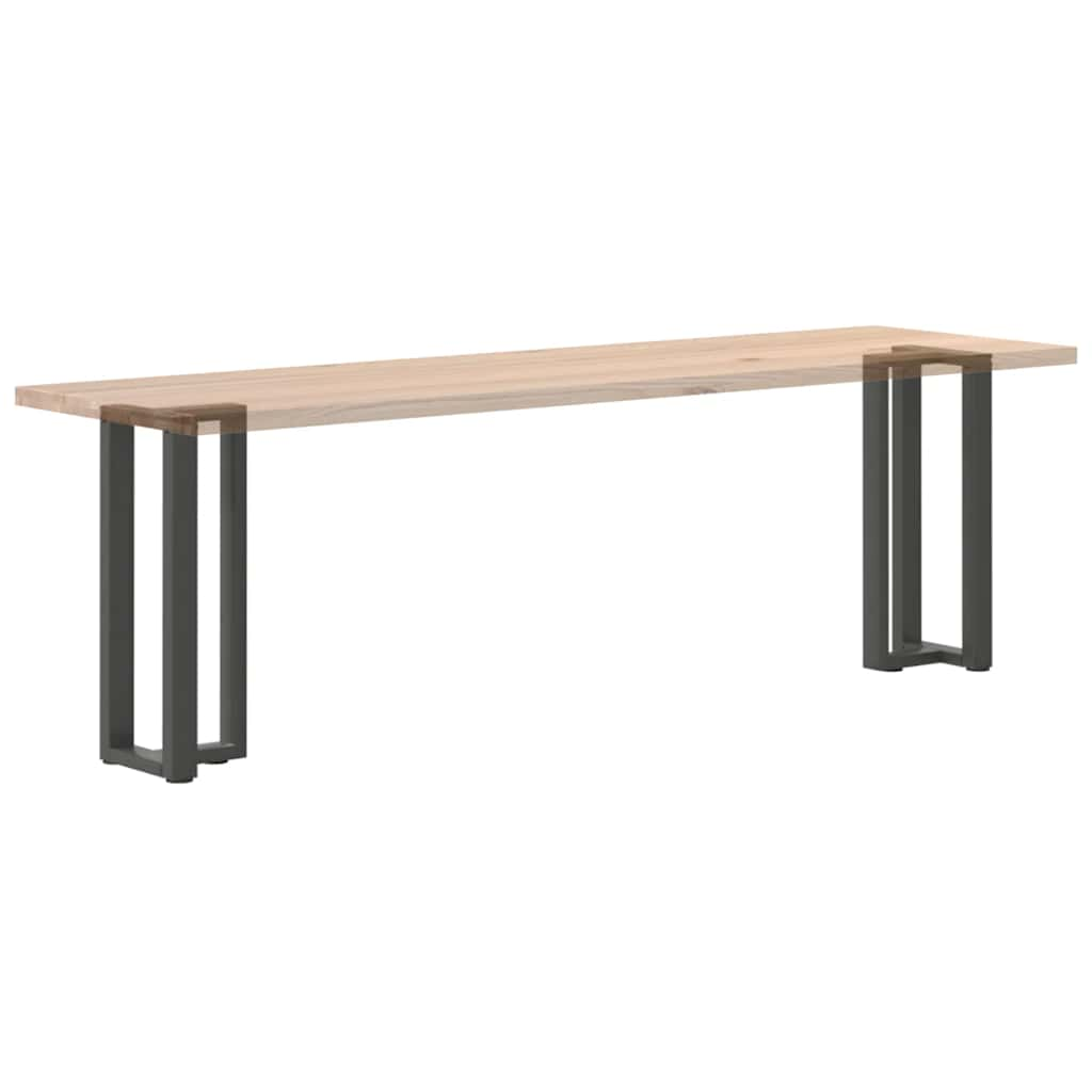 Pieds de table console forme de T 2 pcs 20x28x(72-73) cm acier