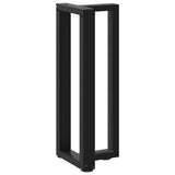 T-förmige Konsolentischbeine 2 Stück schwarz 38x25x(72-73) cm