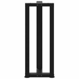 T-förmige Konsolentischbeine 2 Stück schwarz 38x25x(72-73) cm