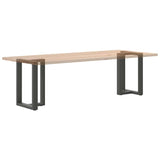 Pieds de table à manger forme de T 2 pcs 60x35x(72-73) cm acier