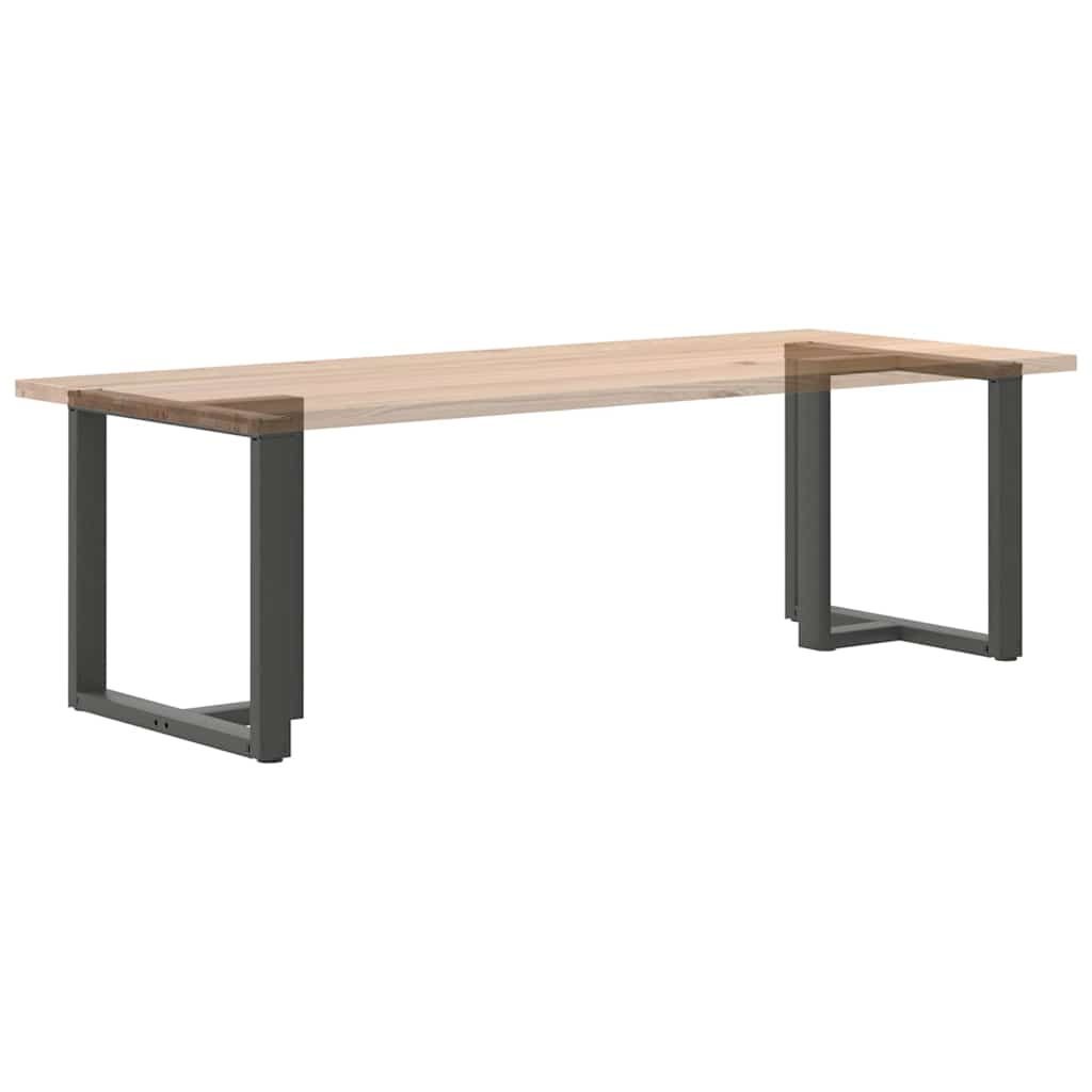 Pieds de table à manger forme de T 2 pcs 80x35x(72-73) cm acier