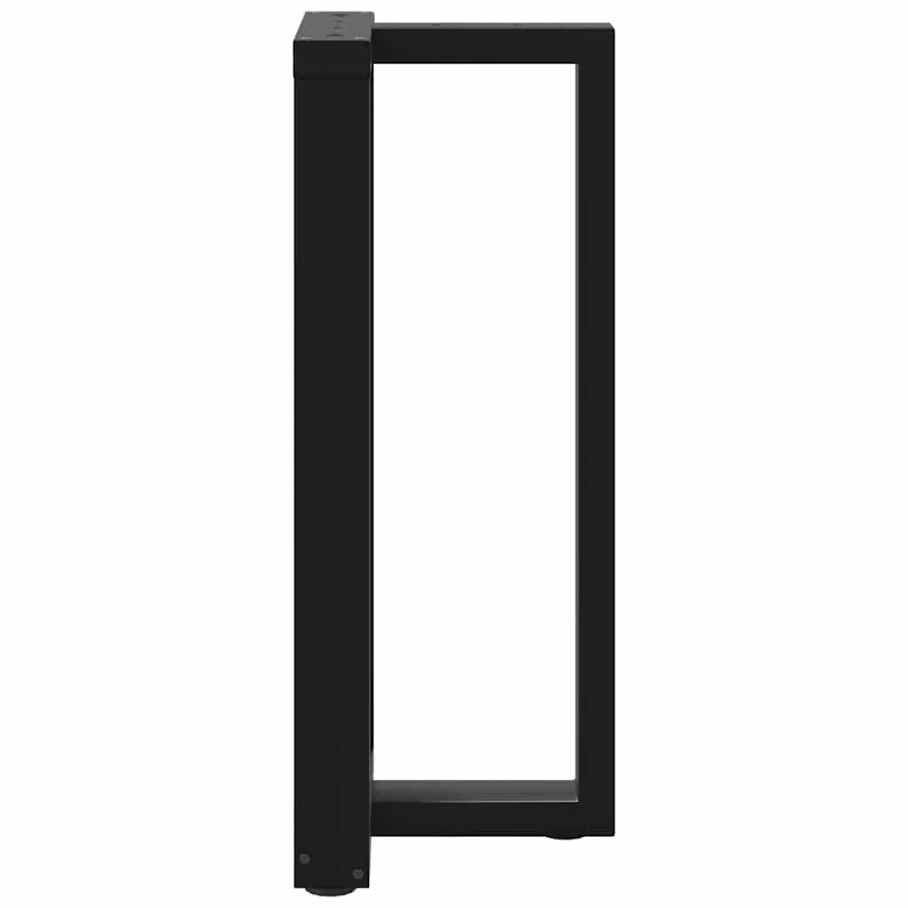 Pieds de table de bar forme de T 2 pcs noir 40x35x(91-92) cm