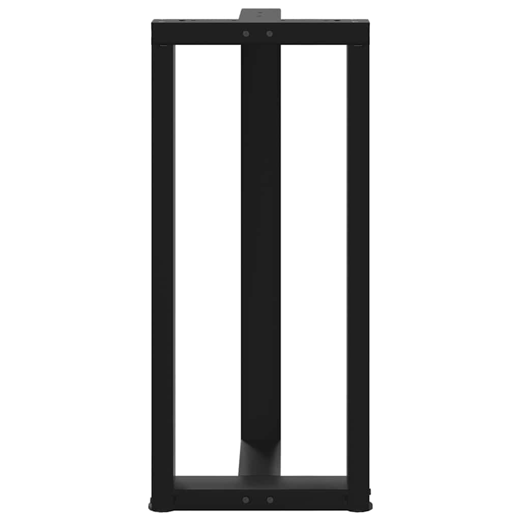 Pieds de table de bar forme de T 2 pcs noir 40x35x(91-92) cm