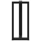 Pieds de table de bar forme de T 2 pcs noir 40x35x(91-92) cm