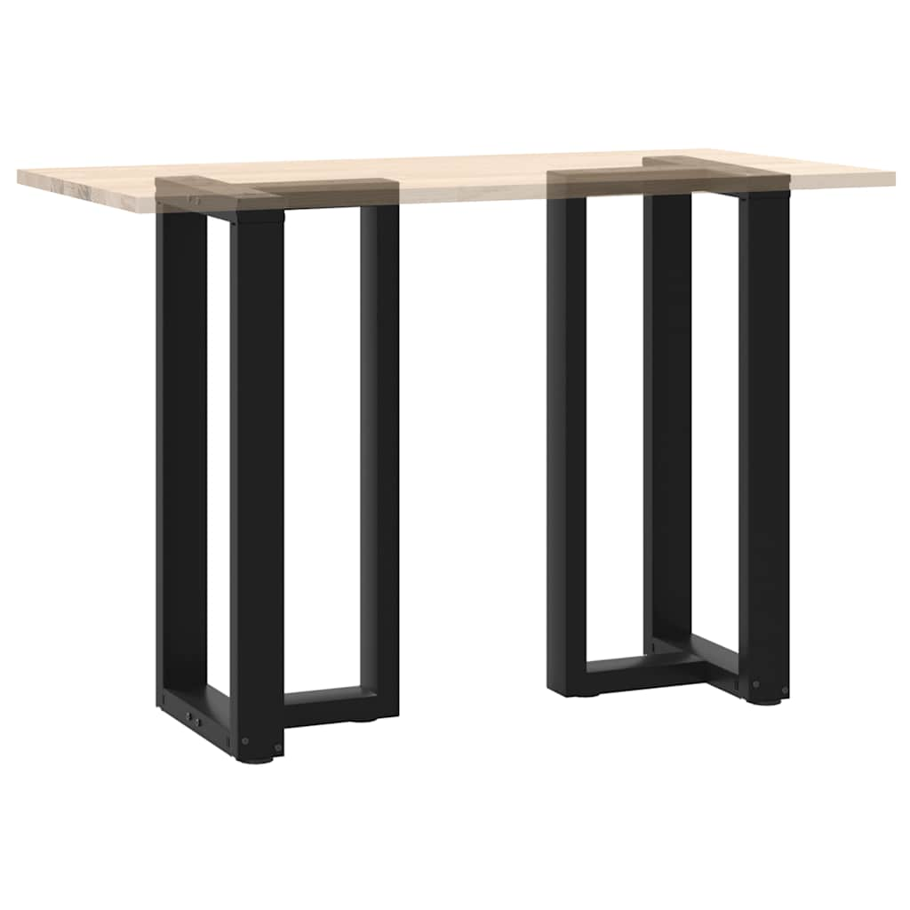 Pieds de table de bar forme de T 2 pcs noir 40x35x(91-92) cm