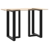 Pieds de table de bar forme de T 2 pcs noir 60x35x(91-92) cm