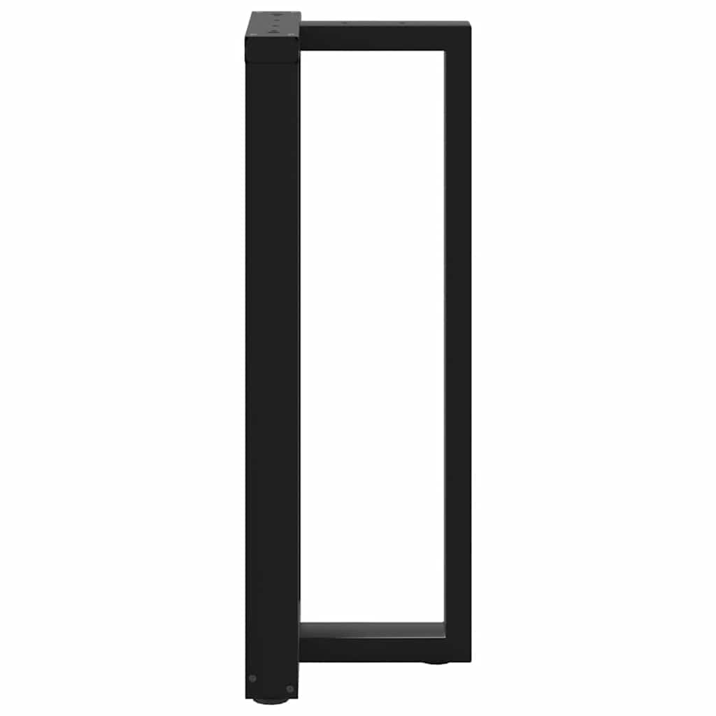 Pieds de table de bar forme de T 2 pcs noir 40x35x(101-102) cm