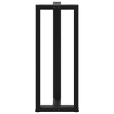 Pieds de table de bar forme de T 2 pcs noir 40x35x(101-102) cm