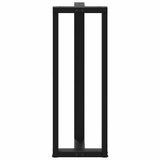 Pieds de table de bar forme de T 2 pcs noir 50x35x(111-112) cm