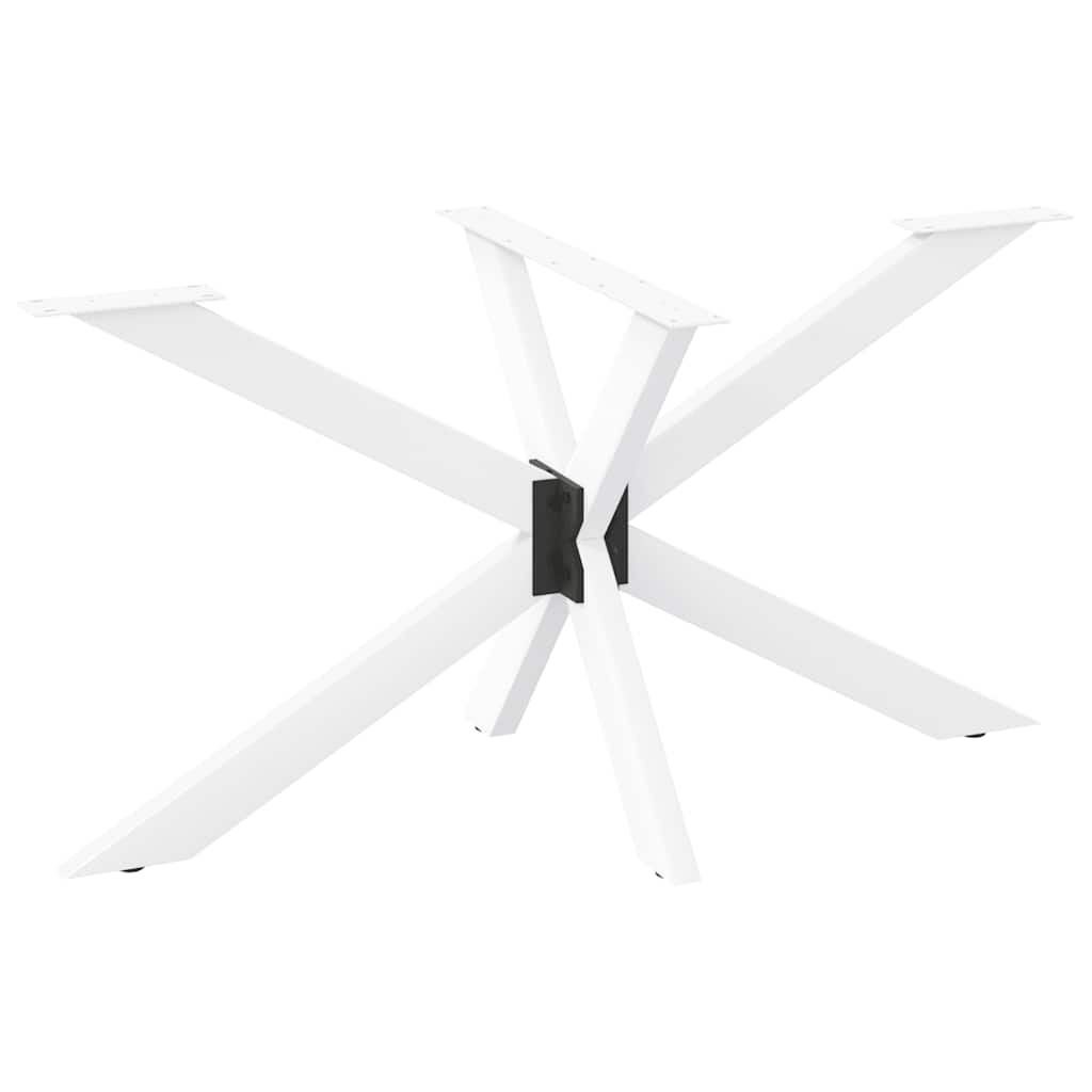 Spider-shaped dining table leg white 120x68x(72-73) cm