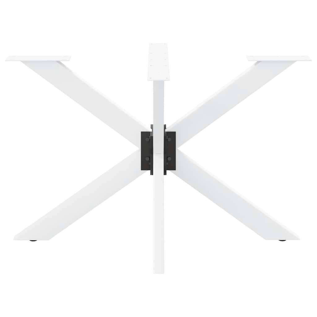 Spider-shaped dining table leg white 120x68x(72-73) cm