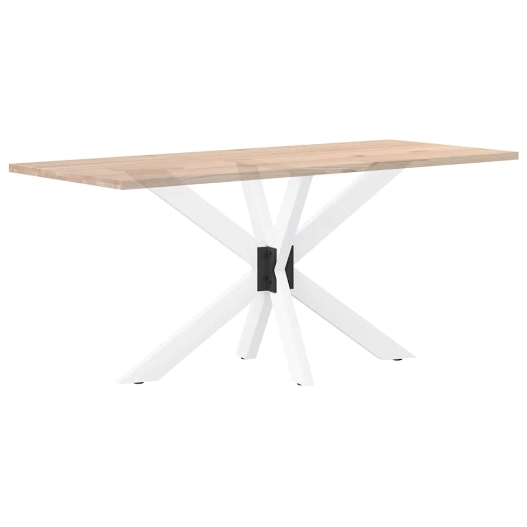 Spider-shaped dining table leg white 120x68x(72-73) cm