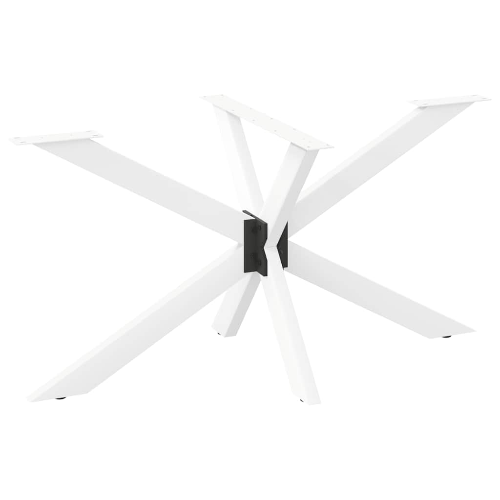 Spider-shaped dining table leg white 150x78x(72-73) cm