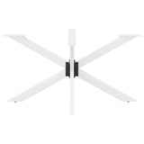 Spider-shaped dining table leg white 150x78x(72-73) cm