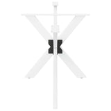 Spider-shaped dining table leg white 150x78x(72-73) cm