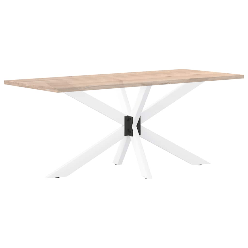 Spider-shaped dining table leg white 150x78x(72-73) cm