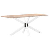 Spider-shaped dining table leg white 150x78x(72-73) cm