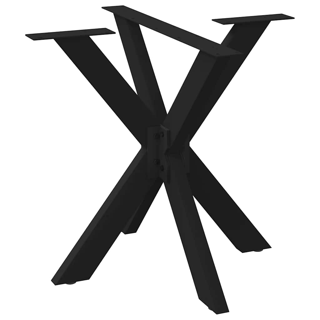 Spider-shaped dining table leg black 85x85x(72-73) cm