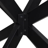 Spider-shaped dining table leg black 85x85x(72-73) cm