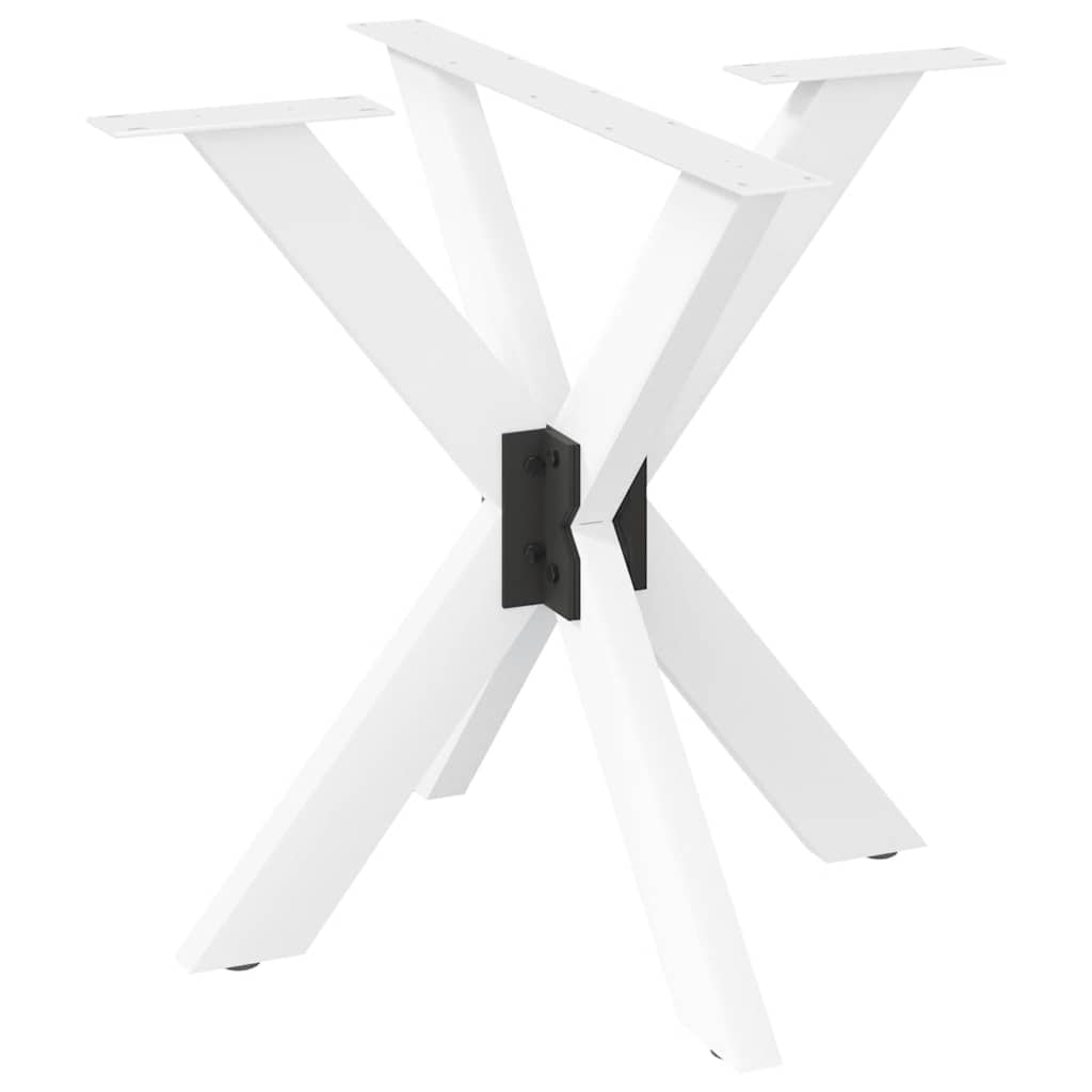 Spider-shaped dining table leg white 85x85x(72-73) cm