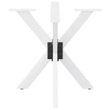 Spider-shaped dining table leg white 85x85x(72-73) cm