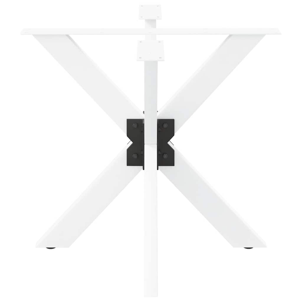 Spider-shaped dining table leg white 85x85x(72-73) cm