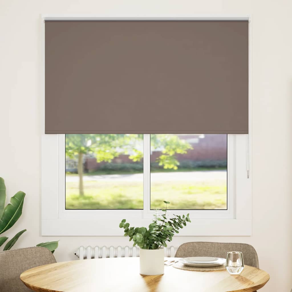 Coffee blackout roller blind 135x130cm fabric width