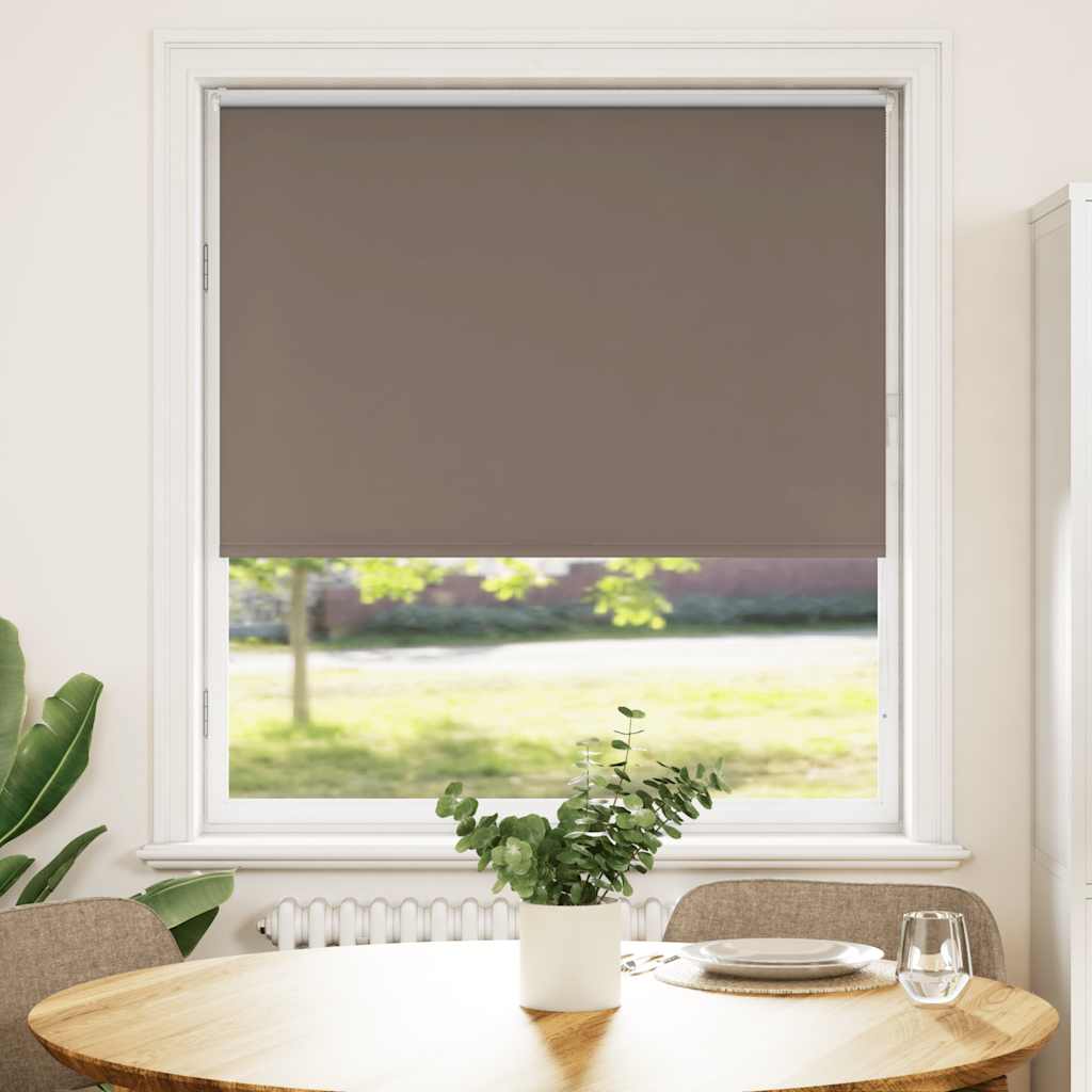 Coffee blackout roller blind 115x150cm fabric width