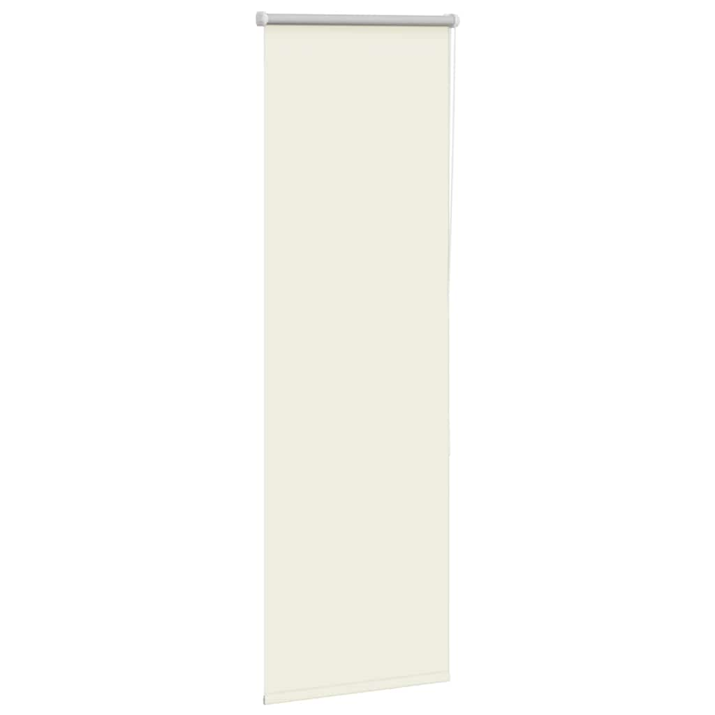 Store enrouleur occultant blanc cassé 55x130cm largeur du tissu