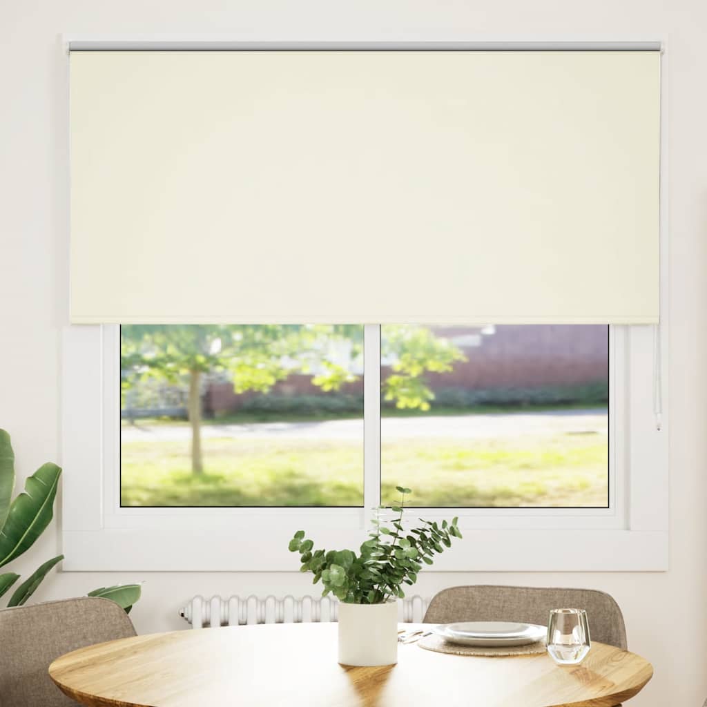 Off-white blackout roller blind 155x150 cm fabric width