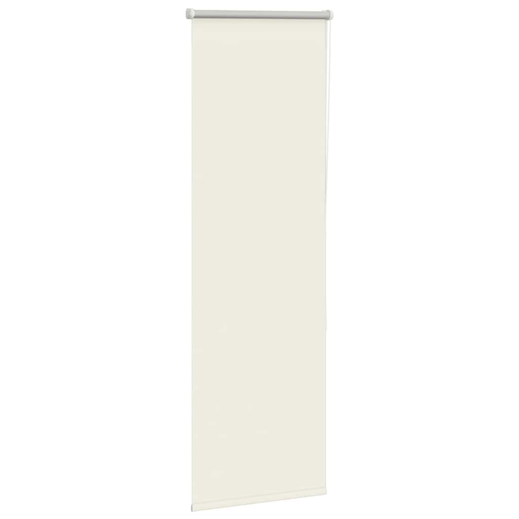 Store enrouleur occultant blanc cassé 40x175cm largeur du tissu