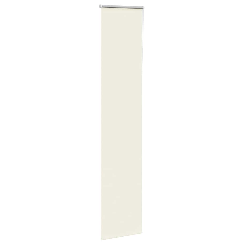 Store enrouleur occultant blanc cassé 50x210cm largeur du tissu