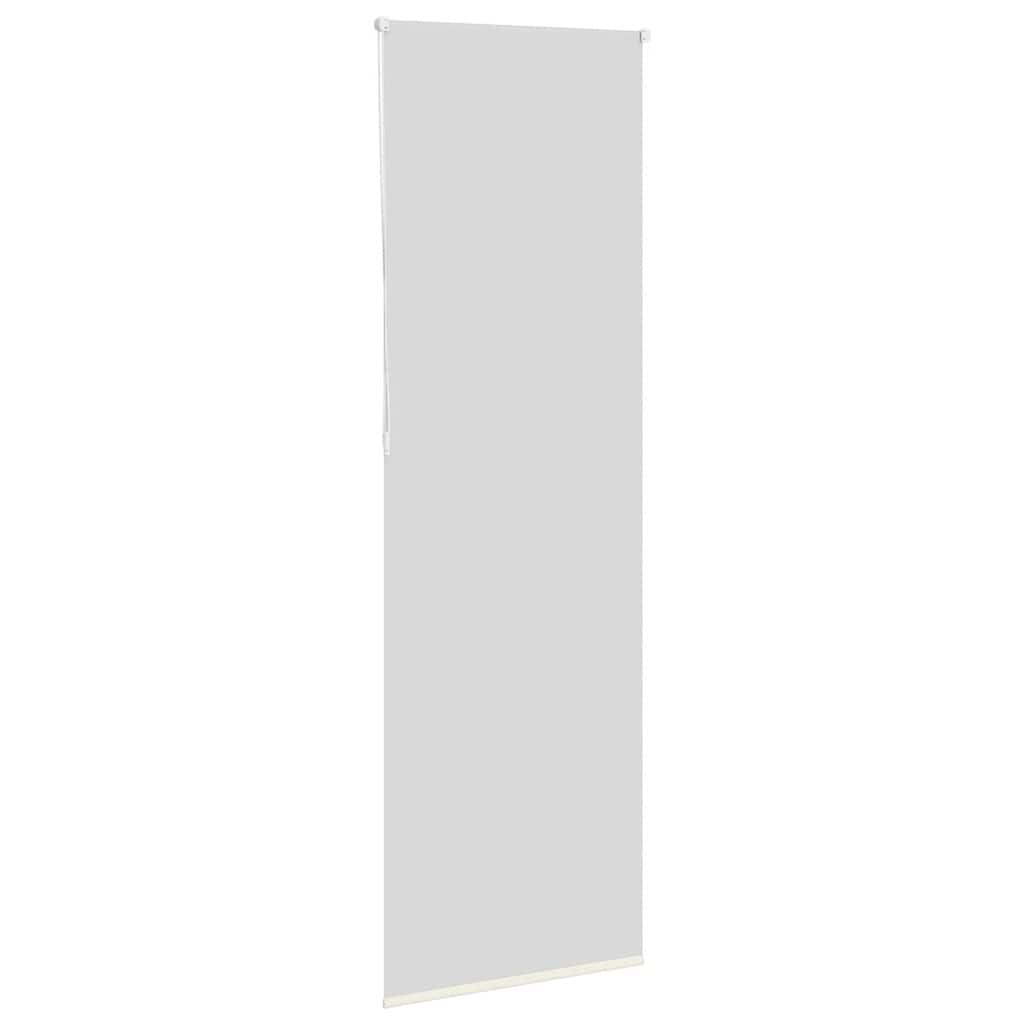 Store enrouleur occultant blanc cassé 65x210cm largeur du tissu