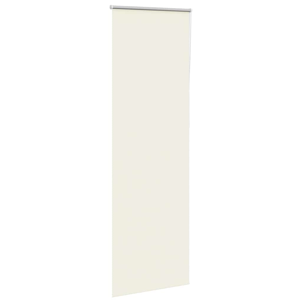 Store enrouleur occultant blanc cassé 75x210cm largeur du tissu