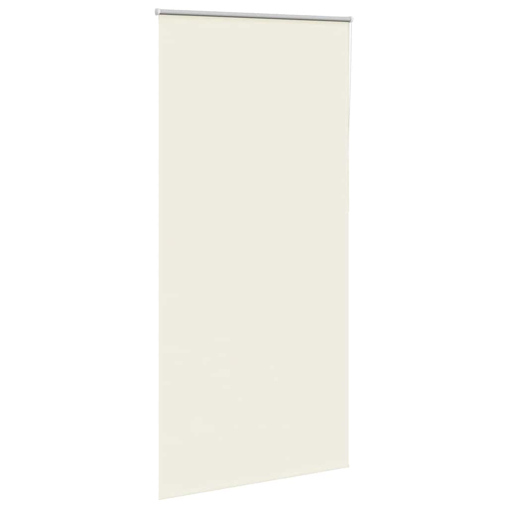 Store enrouleur occultant blanc cassé 105x210 cm largeur tissu