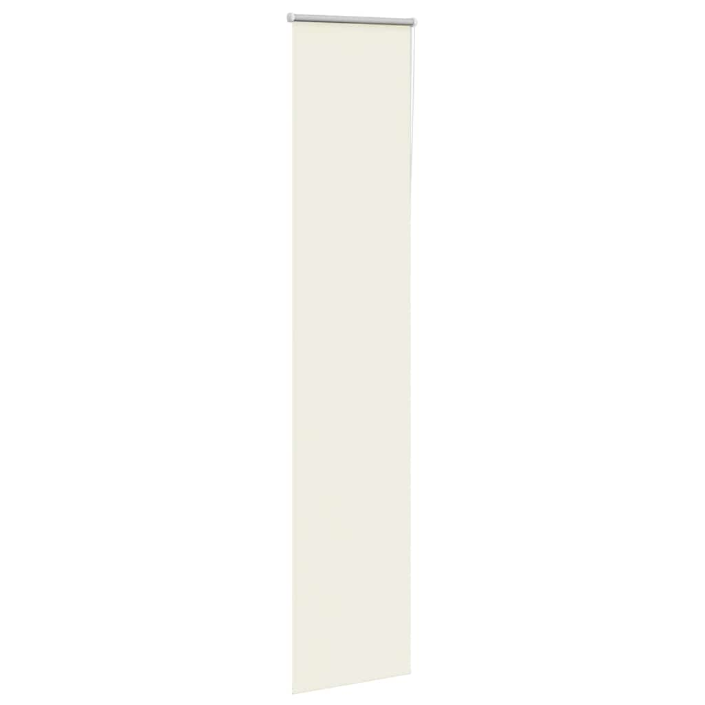 Store enrouleur occultant blanc cassé 45x230cm largeur du tissu