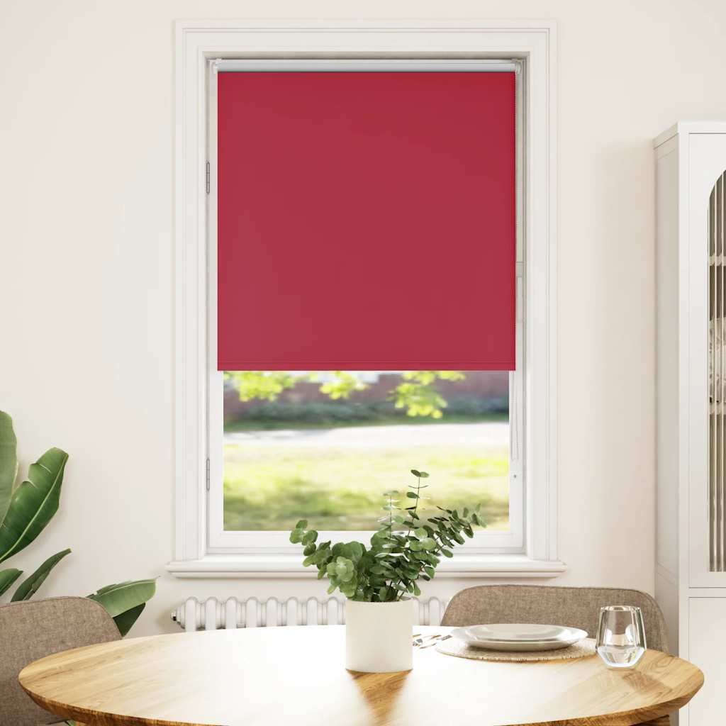 Red blackout roller blind fabric width 60.7 cm