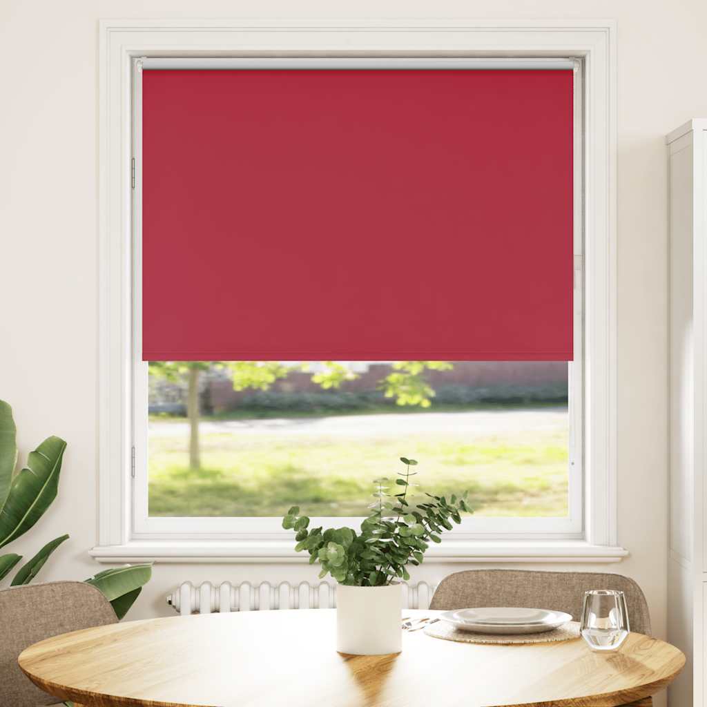 Red blackout roller blind fabric width 95.7 cm