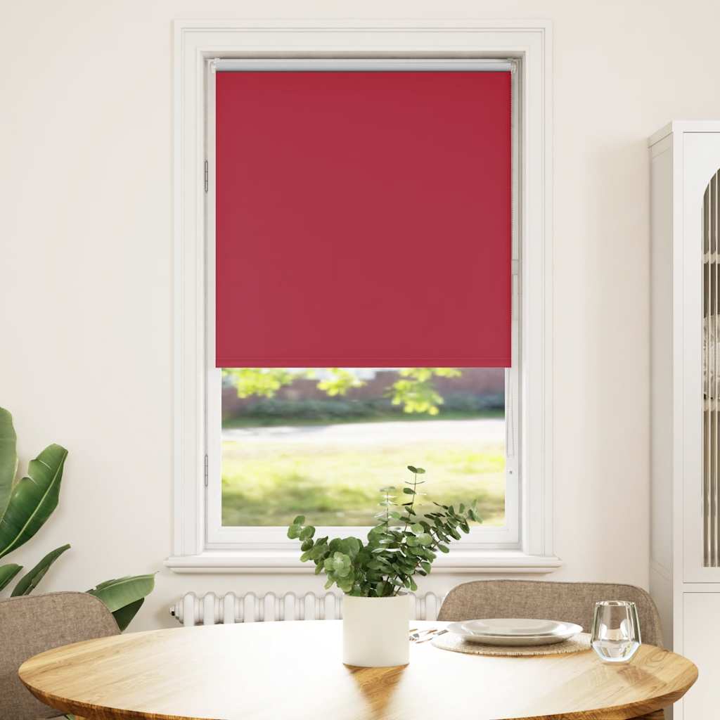 Red blackout roller blind fabric width 65.7 cm